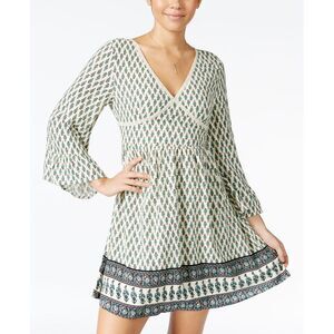 American Rag Printed Bell Sleeve Peasant Dress